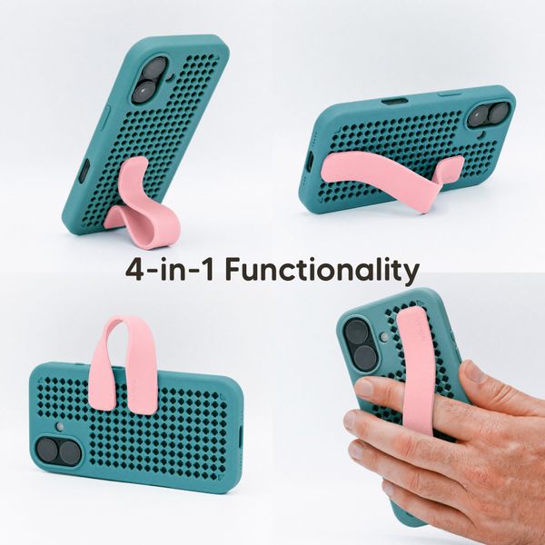 Callbuddy Coque avec strap Apple iPhone 17 - Miami Vice