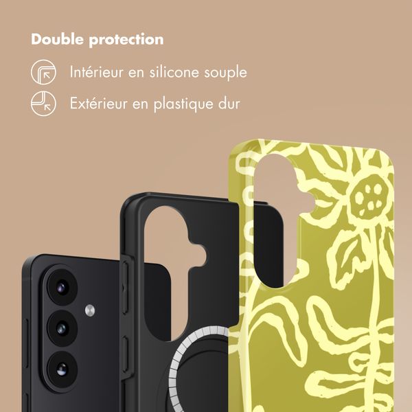 Selencia Coque arrière Vivid avec MagSafe Samsung Galaxy S26 - Chalky Bloom