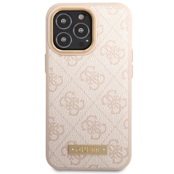 Guess Coque 4G Logo Monogram MagSafe Apple iPhone 14 Pro Max - Rose