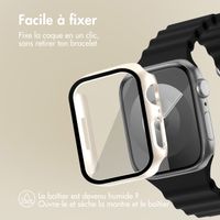 imoshion Coque rigide à couverture complète Apple Watch 7 / 8 / 9 - 45 mm - Lumière stellaire