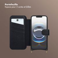 Selencia Étui Riva avec MagSafe et cordon de téléphone Apple iPhone 17e / 16e - Noir