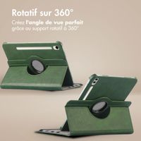 imoshion Coque tablette rotatif à 360° Samsung Galaxy Tab S10 Plus / Tab S9 FE Plus / Tab S9 Plus - Vert