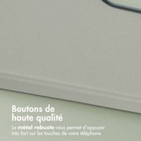 Accezz Coque arrière en cuir avec MagSafe Samsung Galaxy A36 / A56 - Light Grey