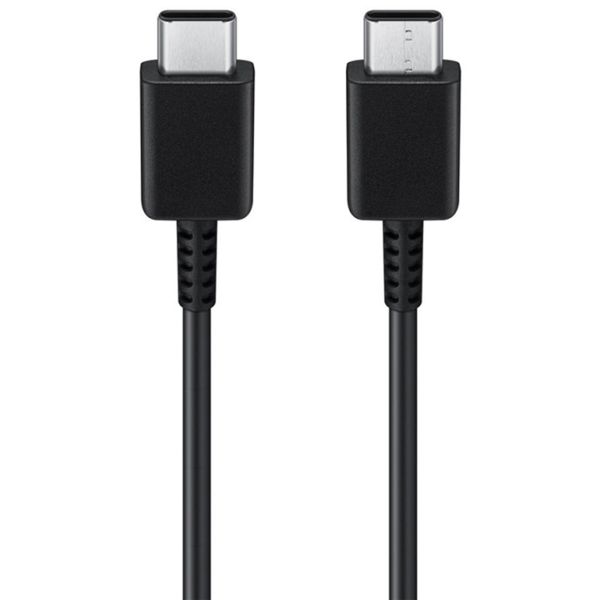 Samsung Câble USB-C vers USB-C d'origine - 1 mètre - 25 watts + adaptateur de recharge rapide USB-C d'origine - 25 watts - Noir