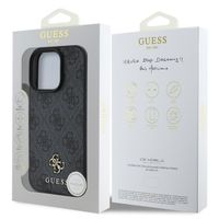 Guess Coque 4G Metal Logo MagSafe Apple iPhone 16 Pro - Noir