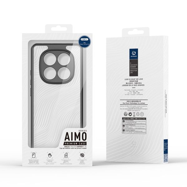 Dux Ducis Coque arrière Aimo Xiaomi Redmi Note 14 Pro (5G) - Transparent