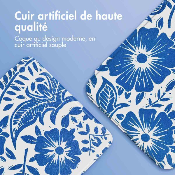imoshion Design Slim Hard Case Sleepcover Tolino Page 2 - Flower Tile