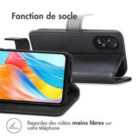 imoshion Étui de télephone portefeuille de luxe Oppo A18 / Oppo A38 - Noir