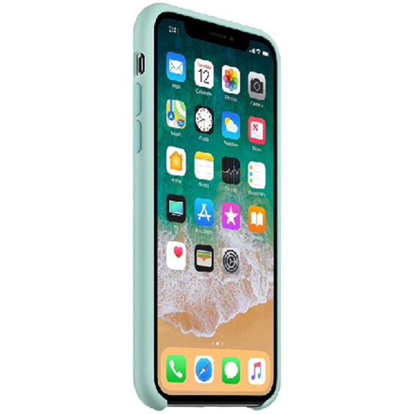 Apple Coque en silicone Apple iPhone X - Marine Green