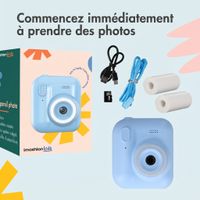 imoshion Kids Camera avec imprimante photo - Appareil photo pour enfants - Photos/Vidéos/Jeux - Bleu