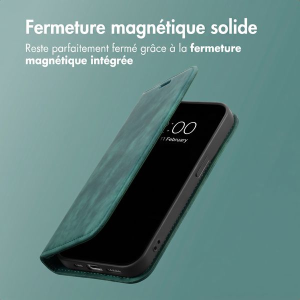 imoshion Étui de téléphone portefeuille Slim Samsung Galaxy A27 (5G) - Vert