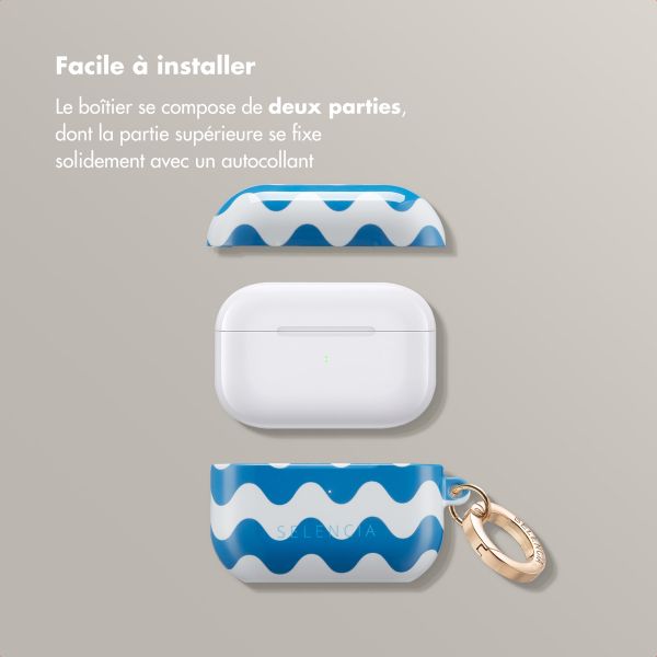 Selencia Coque Vivid  Apple Airpods Pro - Wave Vibes Classic Blue