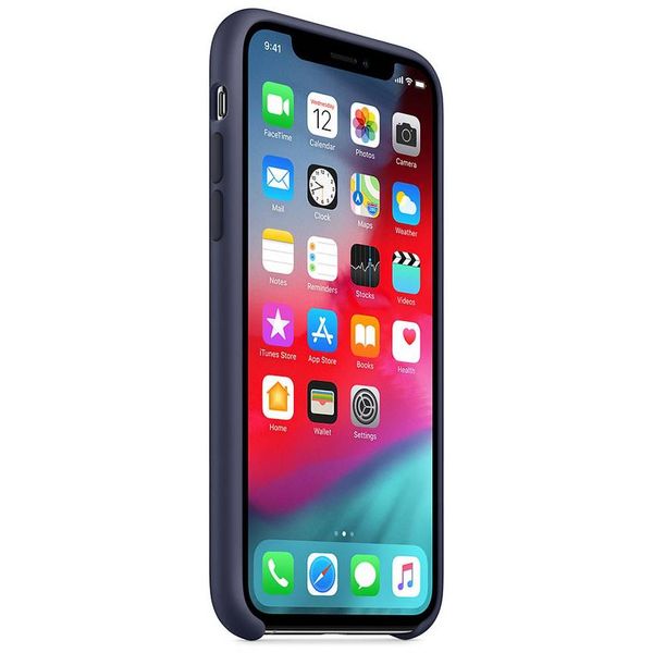 Apple Coque en silicone Apple iPhone X / Xs - Midnight Blue