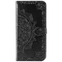 Etui de télephone portefeuille Mandala Apple iPhone 11 - Noir