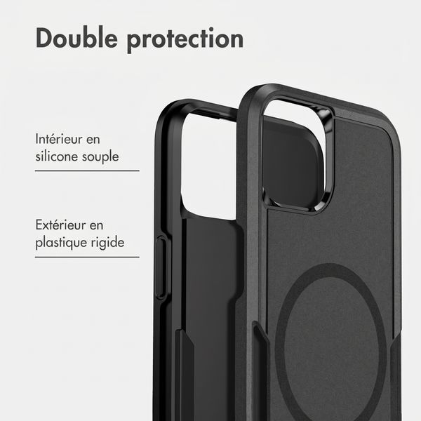imoshion Coque arrière avec MagSafe Apple iPhone 15 - Noir