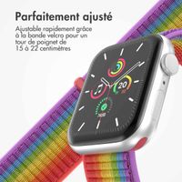 imoshion Bracelet en nylon Apple Watch | 38/40/41/42 mm - Rainbow