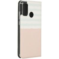 Concevez votre propre housse portefeuille Huawei P Smart (2020) - Blanc