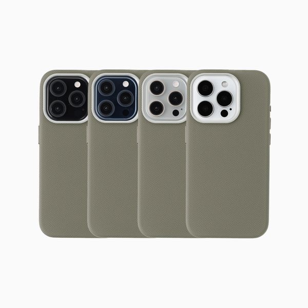 Accezz Coque arrière Mesh avec MagSafe Apple iPhone 15 Pro - Gris foncé