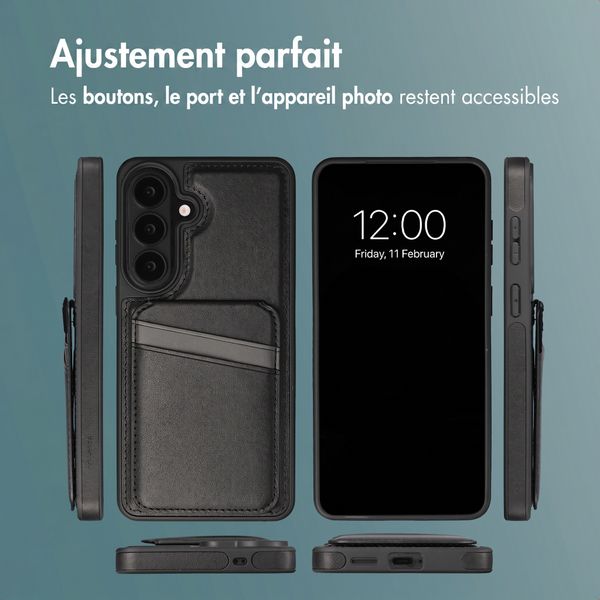 imoshion Coque arrière avec porte-cartes et support Samsung Galaxy S26 Plus - Noir