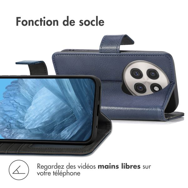imoshion Étui de télephone portefeuille de luxe OnePlus 13R - Bleu foncé