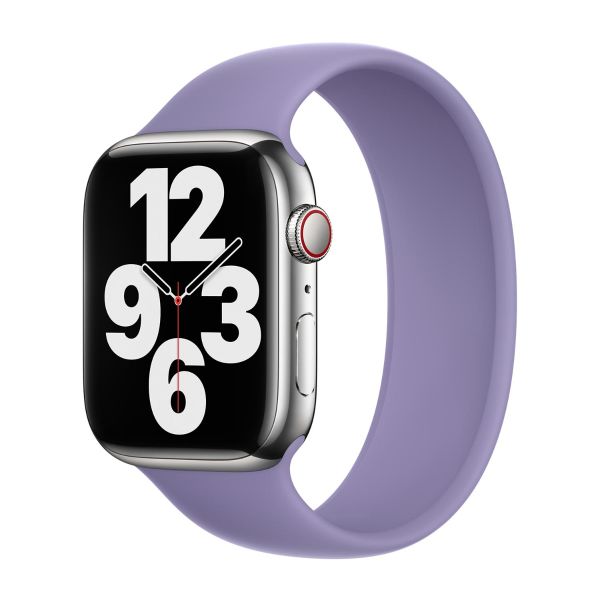 Apple 4 Pack Apple Bracelet Boucle unique en Silicone Apple Watch| 38/40/41/42 mm - Taille 3 - White / Canary Yellow / English Lavender / Sprout Green