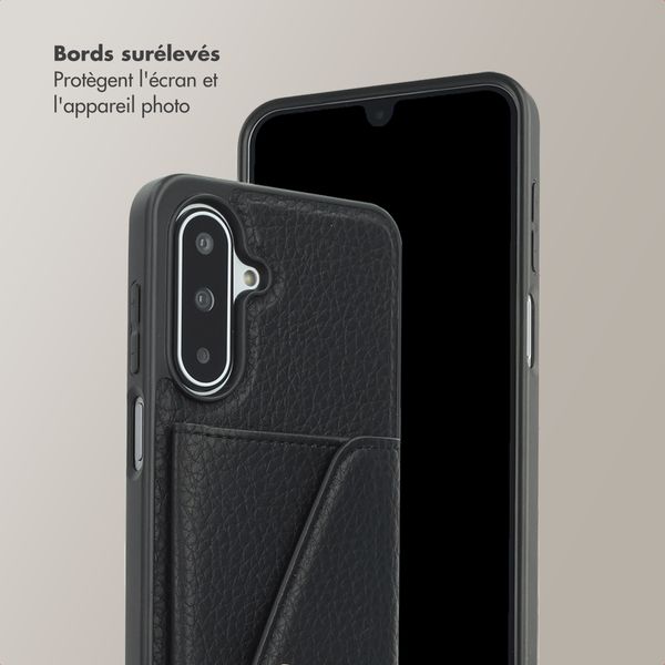 Selencia Coque de télephone Sera avec cordon et porte-cartes enveloppe Samsung Galaxy A17 (5G) / (4G) - Noir