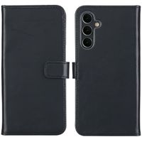 Selencia Étui portefeuille en cuir véritable Samsung Galaxy A16 - Noir