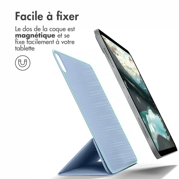 imoshion Magnetic etui de téléphone portefeuille Apple iPad Pro 11 (2022 / 2021 / 2020 / 2018) - Bleu clair