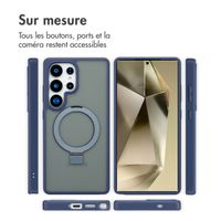 Accezz Coque Ring Stand avec MagSafe Samsung Galaxy S25 Ultra - Bleu