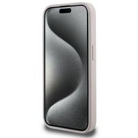 Guess Coque 4G Metal Logo MagSafe Apple iPhone 15 Pro - Rose
