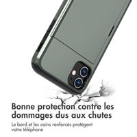 imoshion Coque arrière avec porte-cartes Apple iPhone 11 - Vert foncé