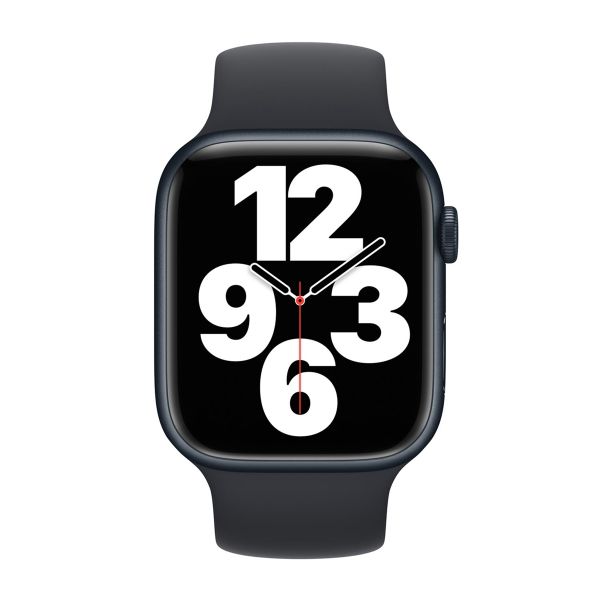 Apple Bracelet Boucle unique en Silicone Apple Watch | 44/45/46/49 mm - Taille 10 - Midnight
