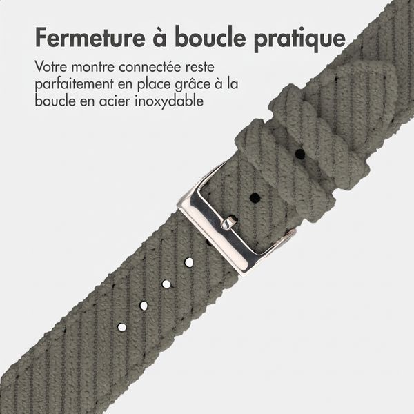 imoshion Bracelet en velours côtelé Apple Watch | 44/45/46/49 mm - Vert