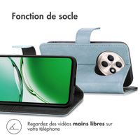imoshion Étui de télephone portefeuille de luxe Oppo Reno 12F 5G - Bleu clair