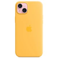 Apple Coque en silicone MagSafe Apple iPhone 15 Plus - Sunshine