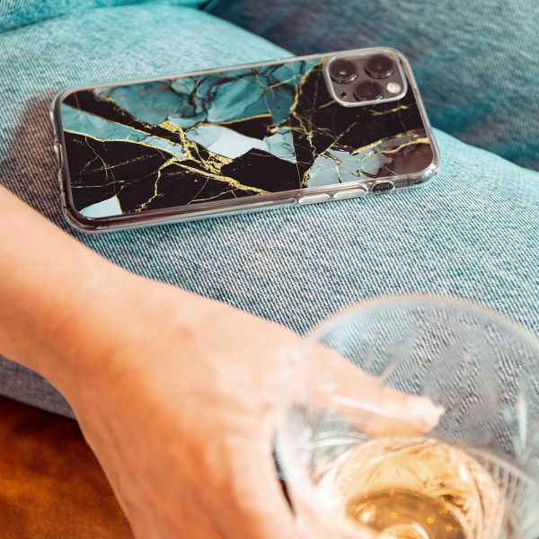 imoshion Coque Design Apple iPhone 13 Mini - Shattered Blue Marble