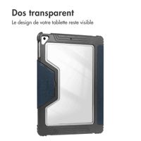 Accezz Coque tablette Rugged Trifold Apple iPad 9 (2021) 10.2 pouces / iPad 8 (2020) 10.2 pouces / iPad 7 (2019) 10.2 pouces - Bleu foncé