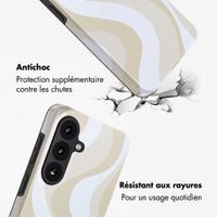 Selencia Coque arrière Vivid avec MagSafe Samsung Galaxy S26 FE - Desert Waves Beige