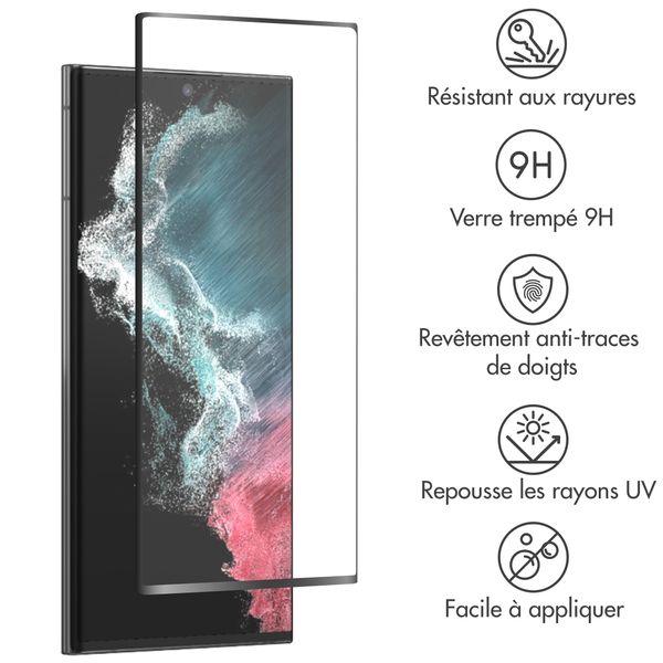 Accezz Protection d'écran en verre trempé Samsung Galaxy S22 Ultra
