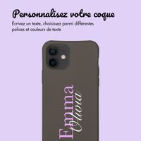Coque Color MagSafe avec cordon amovible et photo et/ou texte personnalisés Apple iPhone 12 (Pro) - Nom