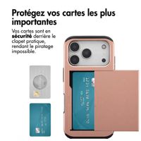 imoshion Coque arrière avec porte-cartes Apple iPhone 18 Pro / 17 Pro - Rose Gold
