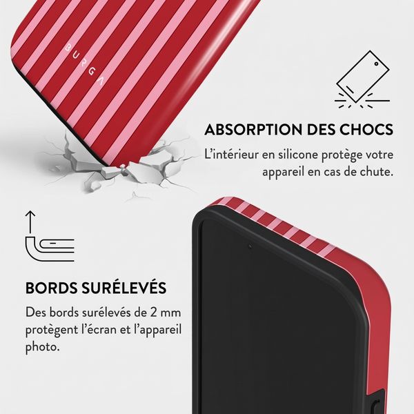 Burga Coque Tough MagSafe Apple iPhone 15 - Strawberry Jam