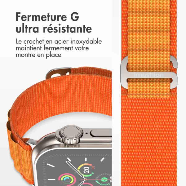 imoshion Bracelet en nylon Alpine Apple Watch | 38/40/41/42 mm - Orange