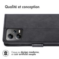 imoshion Étui de télephone portefeuille de luxe Xiaomi Poco X5 5G - Noir