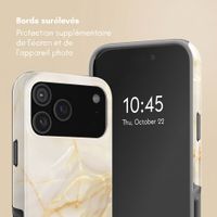 Selencia Coque arrière Vivid avec MagSafe Apple iPhone 18 Pro / 17 Pro - Golden Beige Marble