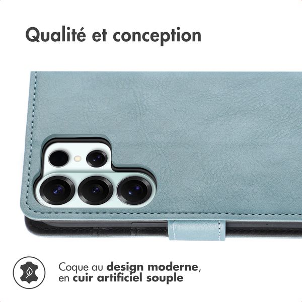 imoshion Étui de télephone portefeuille de luxe Samsung Galaxy S26 Ultra - Bleu clair
