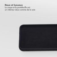 Selencia Étui portefeuille amovible Olyn avec MagSafe Samsung Galaxy S25 / S24 - Noir