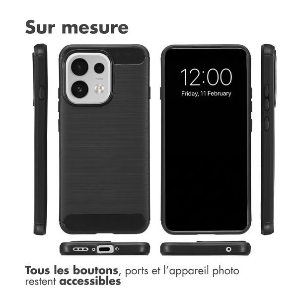 imoshion Coque Brushed Oppo Reno 16 F - Noir