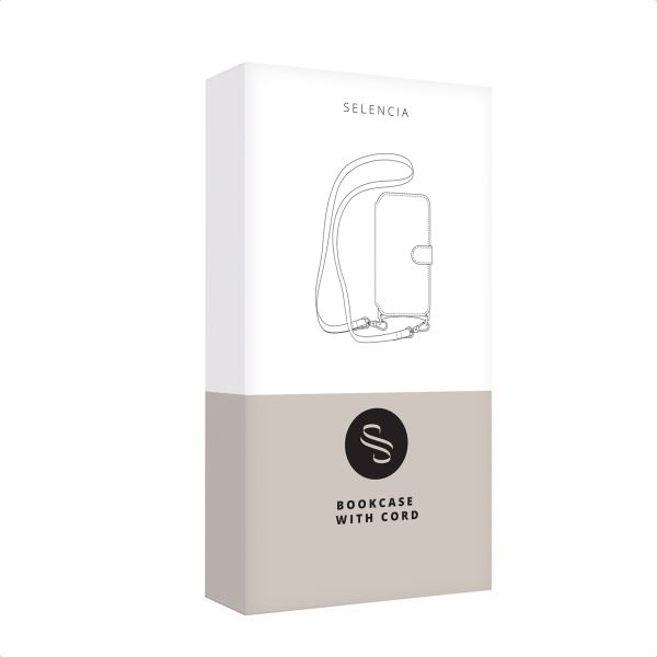 Selencia Étui de télephone portefeuille imprimé léopard Sabi Apple iPhone 17e / 16e - Midnight Black