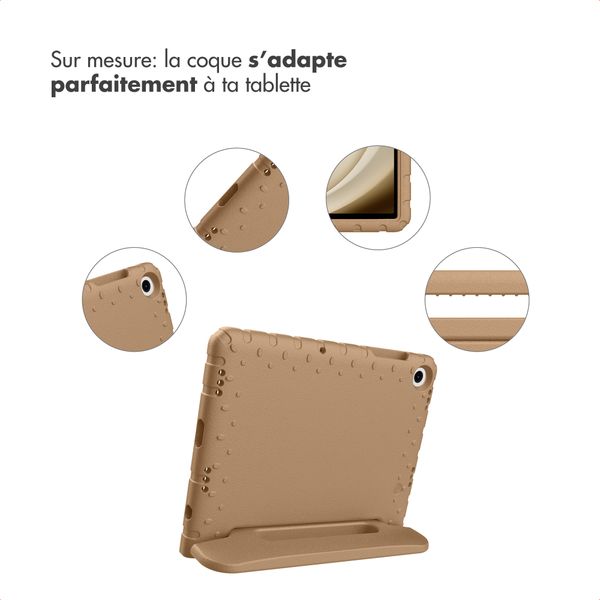 imoshion Coque kidsproof avec poignée Samsung Galaxy Tab A11 Plus / A9 Plus - Beige